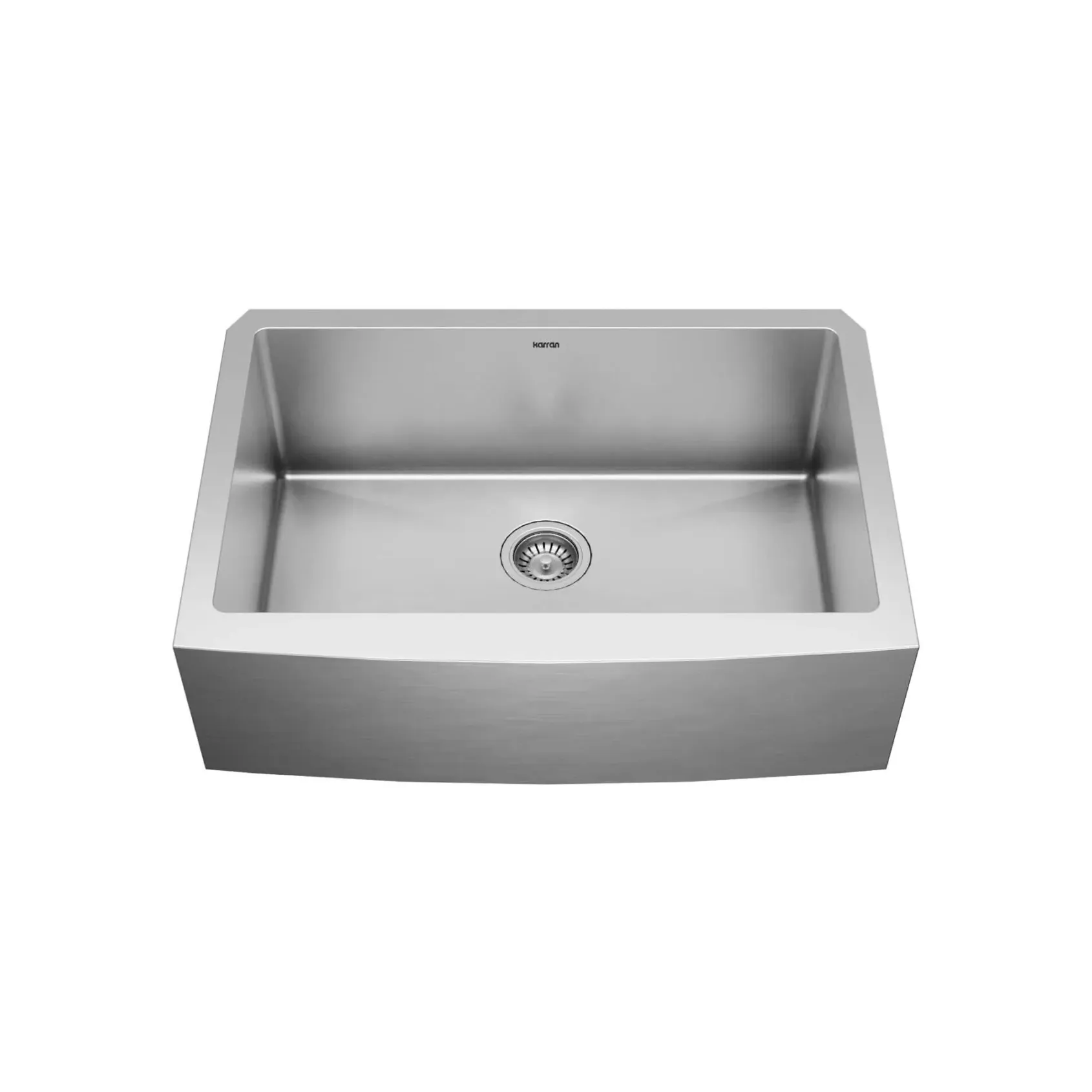 Karran 30" Stainless Steel Farmhouse Sink, 16 Gauge, EL-82-PK1