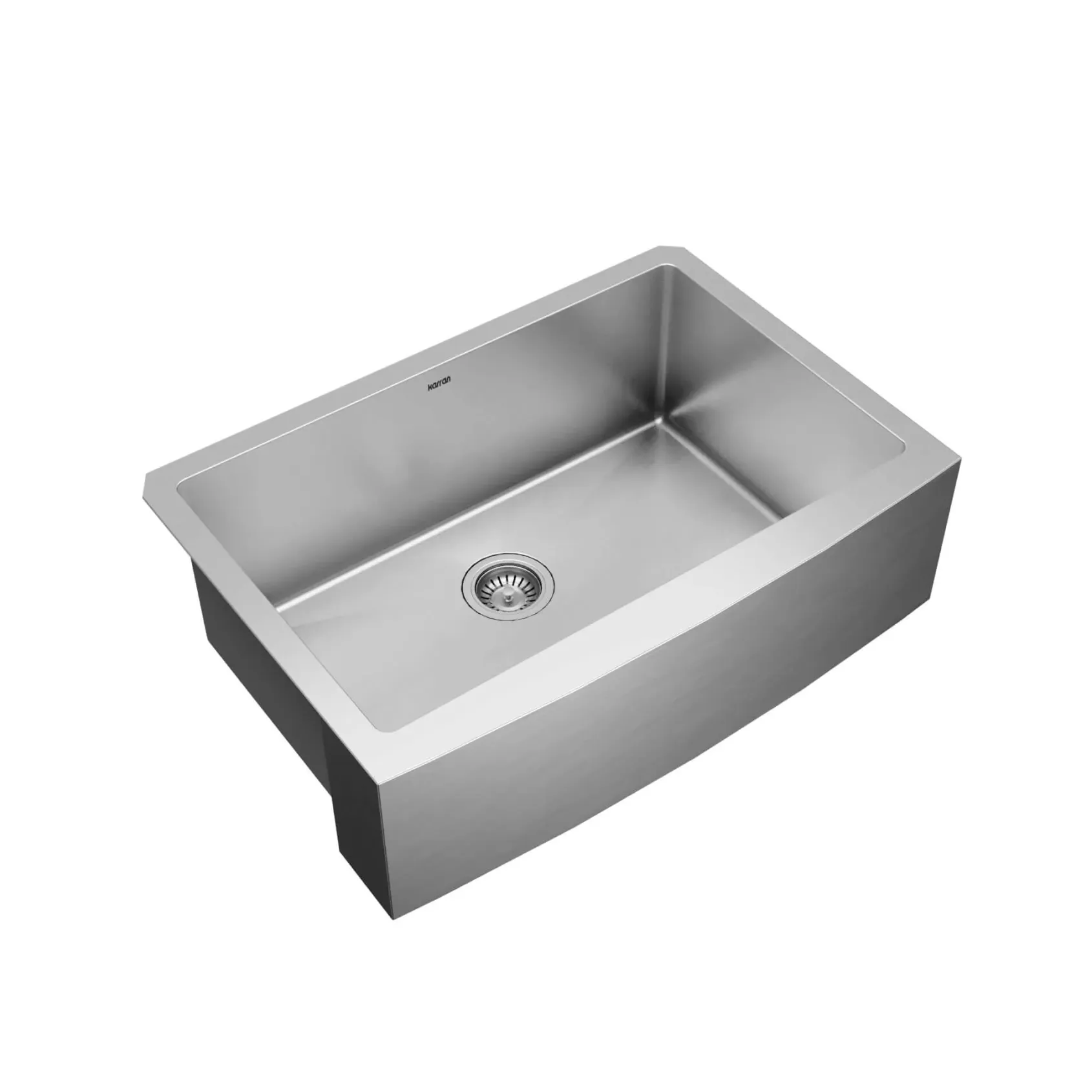 Karran 30" Stainless Steel Farmhouse Sink, 16 Gauge, EL-82-PK1