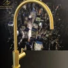MaestroBath 1.8 GPM Fenice Modern ADA Bar Faucet, Brushed Gold, Lead-Free Brass, KIT-FEN-BGL