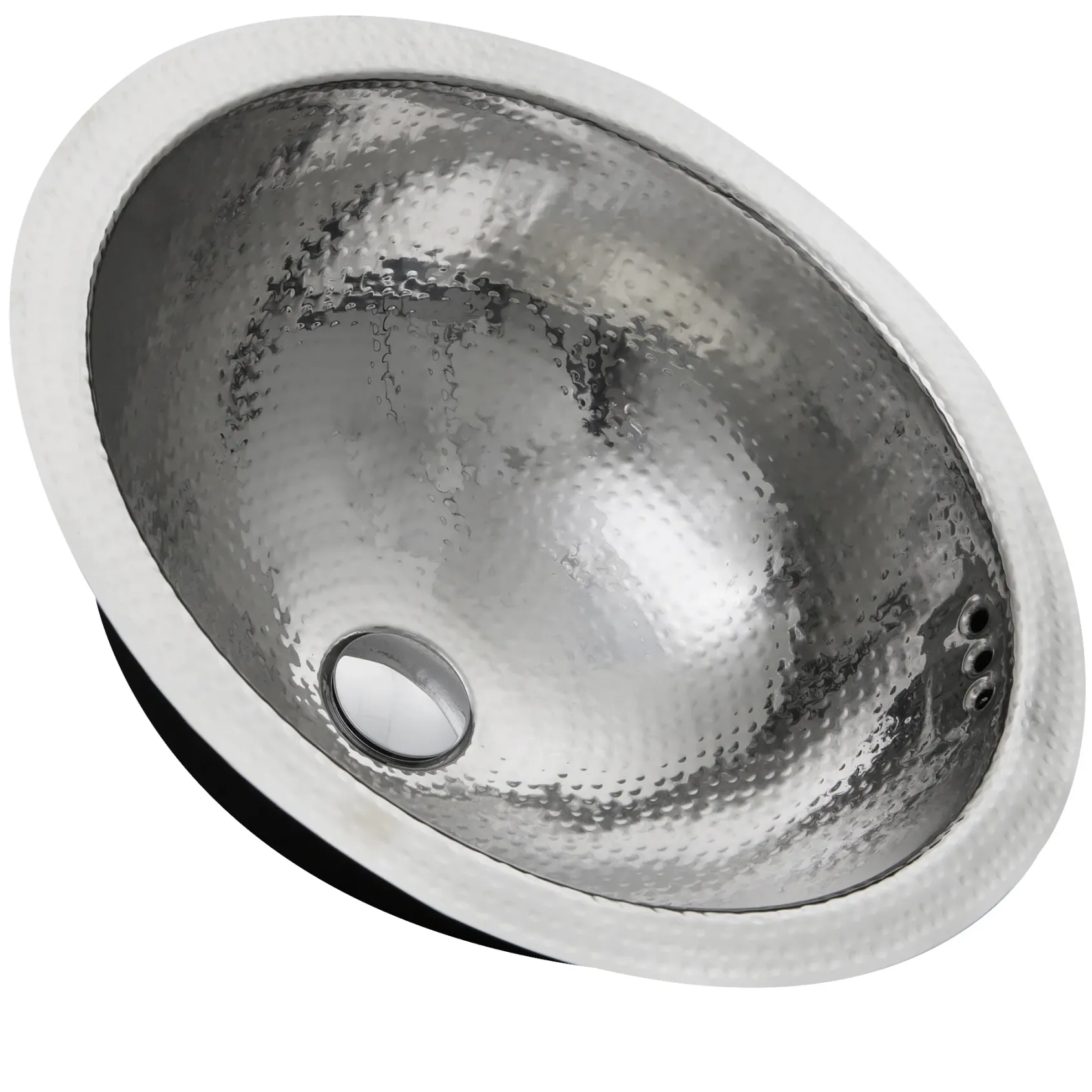 Nantucket Sinks Brightwork Home 17" Stainless Steel Bathroom Sink, RLS-OF