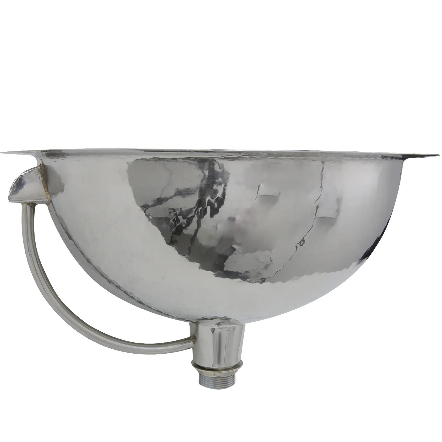 Nantucket Sinks Brightwork Home 17" Stainless Steel Bathroom Sink, RLS-OF