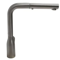 Nantucket Sinks Premium Kitchen 1.8 GPM Lever Stainless Steel Kitchen Faucet, Lever, KFPO12BRS