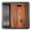 Nantucket Sinks Pro Series 19" Square 304 Stainless Steel Bar/Kitchen Sink with Accessories, 16 Gauge, SR-PS-1919-16