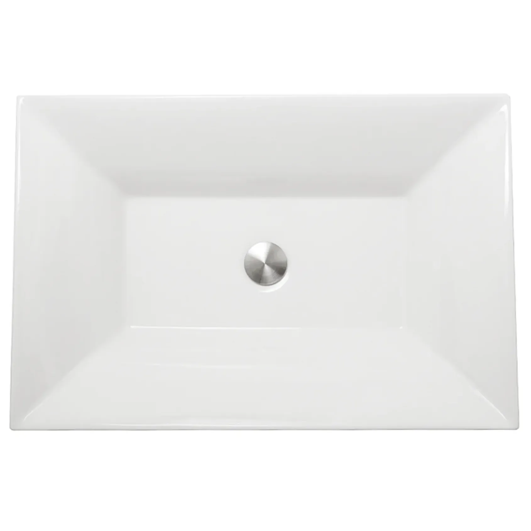 Nantucket Sinks Regatta 25" Fireclay Bathroom Vessel Sink, White, RC73040W