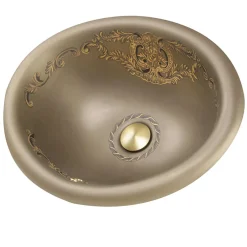 Nantucket Sinks Regatta 20" Fireclay Bathroom Sink, Brown, RC73240BHY