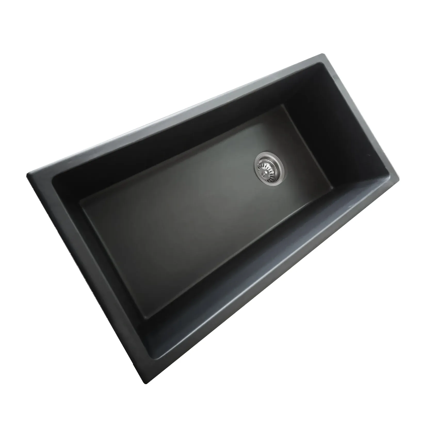 Nantucket Sinks Cape 34" Dual Mount Fireclay Kitchen Sink with Accessories, Matte Black, Wellfleet-3419MatteBlack
