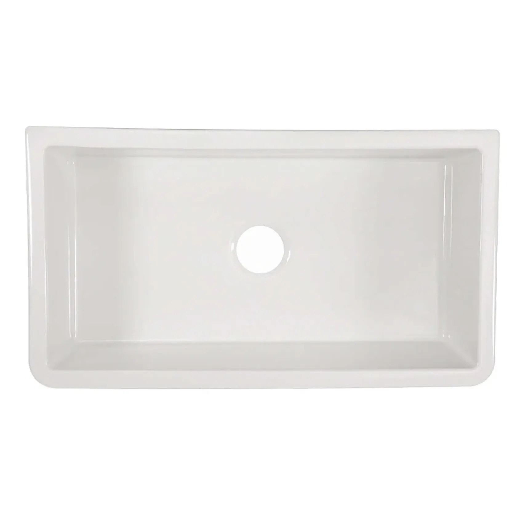 Nantucket Sinks Cape 33" Fireclay Farmhouse Sink, White, Harwich-33