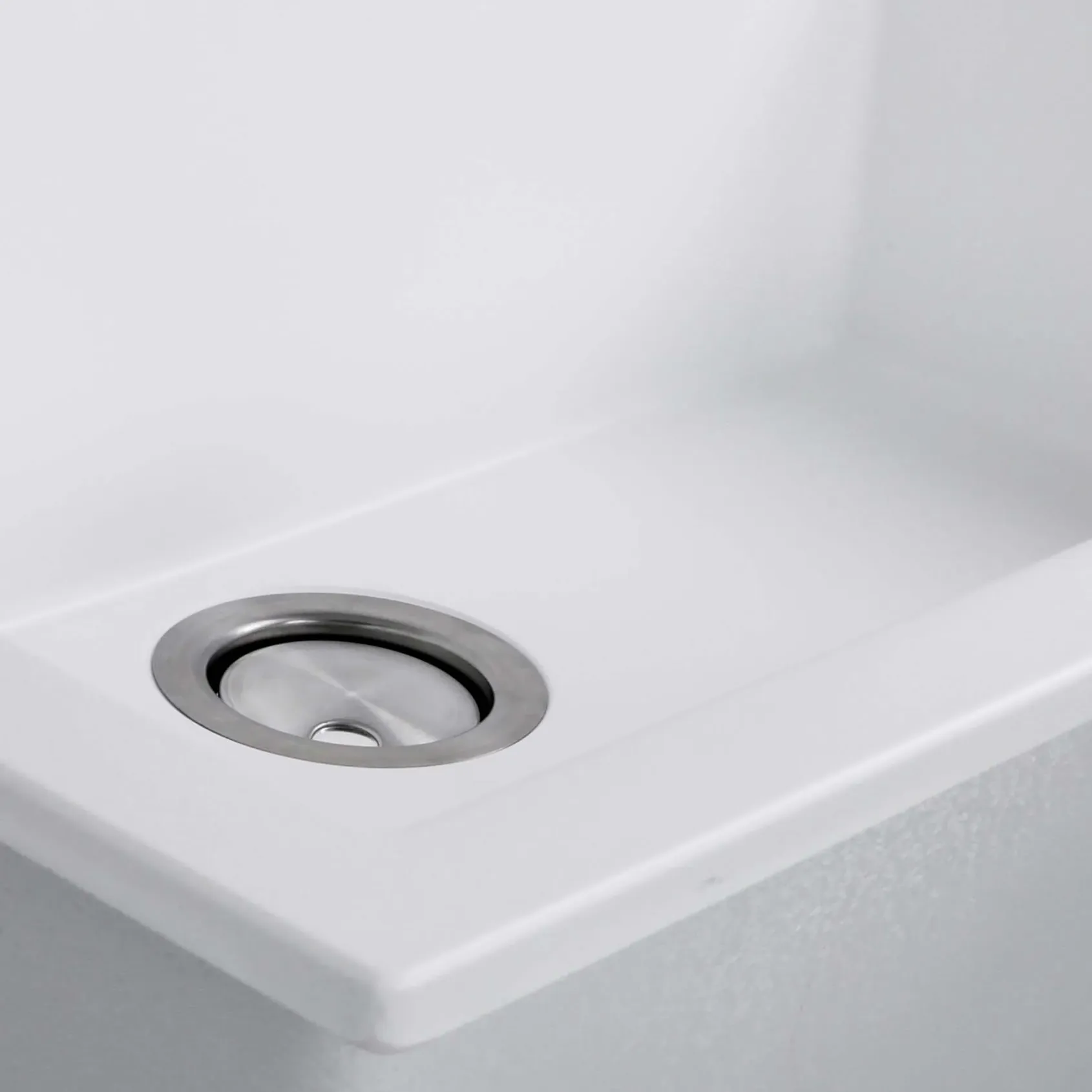 Nantucket Sinks Plymouth 33" Granite Composite Kitchen Sink, White, PR3322-DM-W