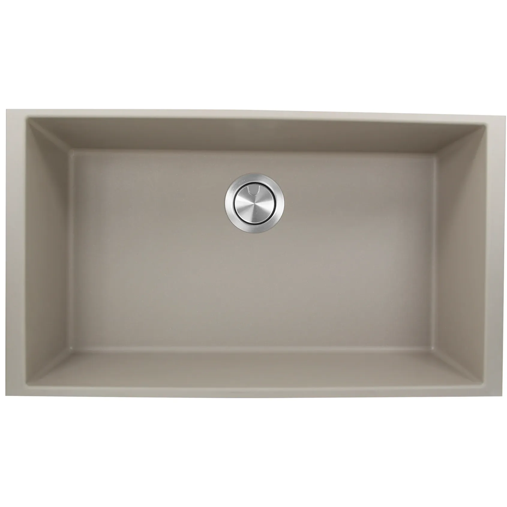 Nantucket Sinks Plymouth 33" Granite Composite Kitchen Sink, Truffle, PR3320-TR-UM