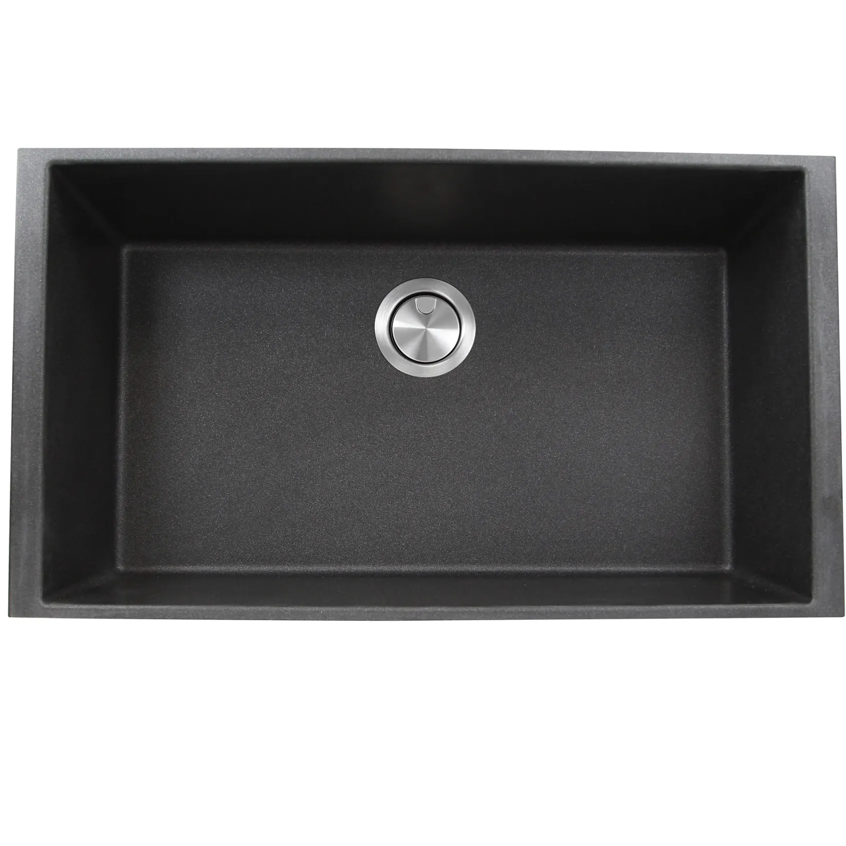 Nantucket Sinks Plymouth 33" Granite Composite Kitchen Sink, Black, PR3320-BL-UM