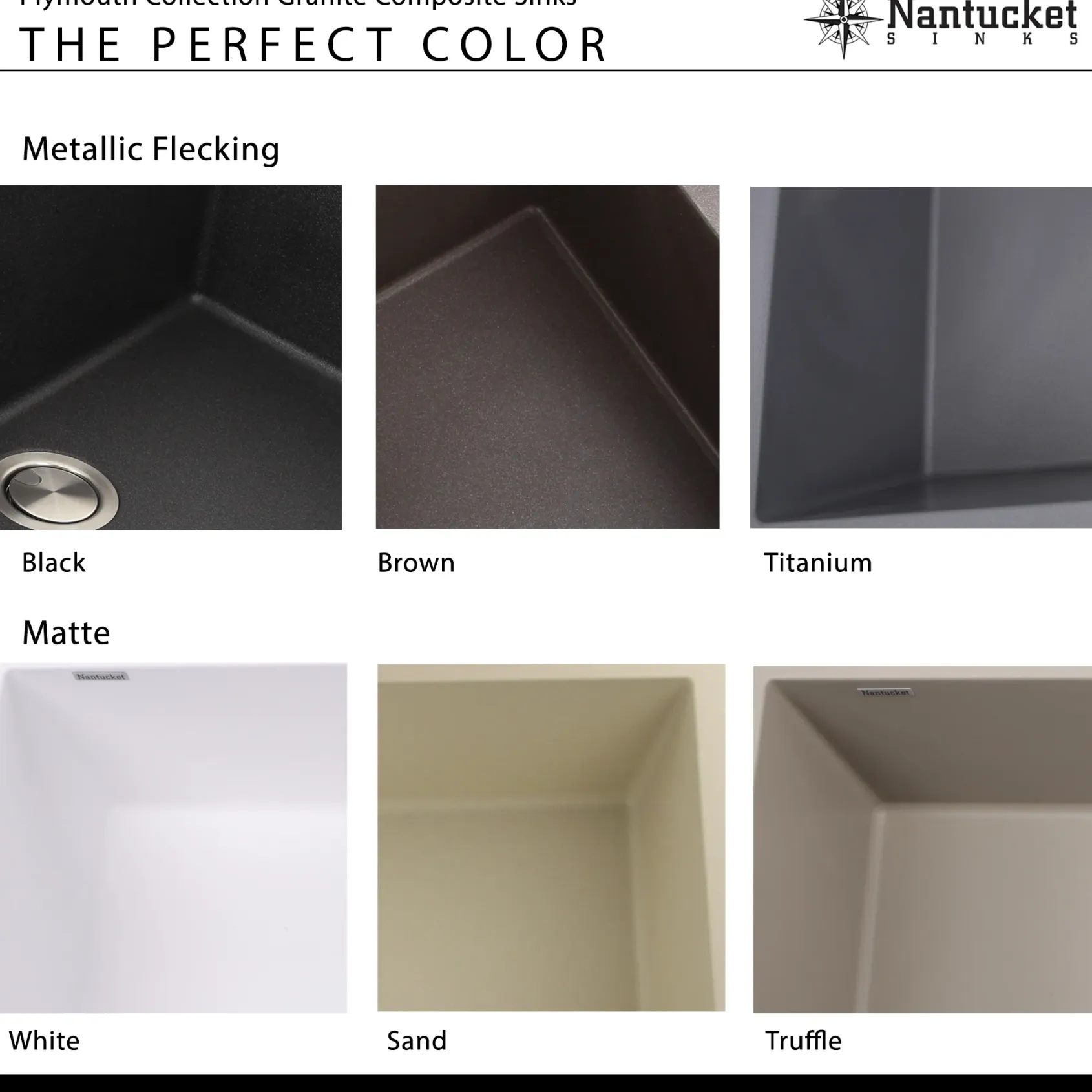 Nantucket Sinks Plymouth 33" Granite Composite Kitchen Sink, Black, PR3320-BL-UM