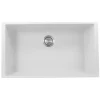 Nantucket Sinks Plymouth 33" Granite Composite Kitchen Sink, White, PR3320-W-UM