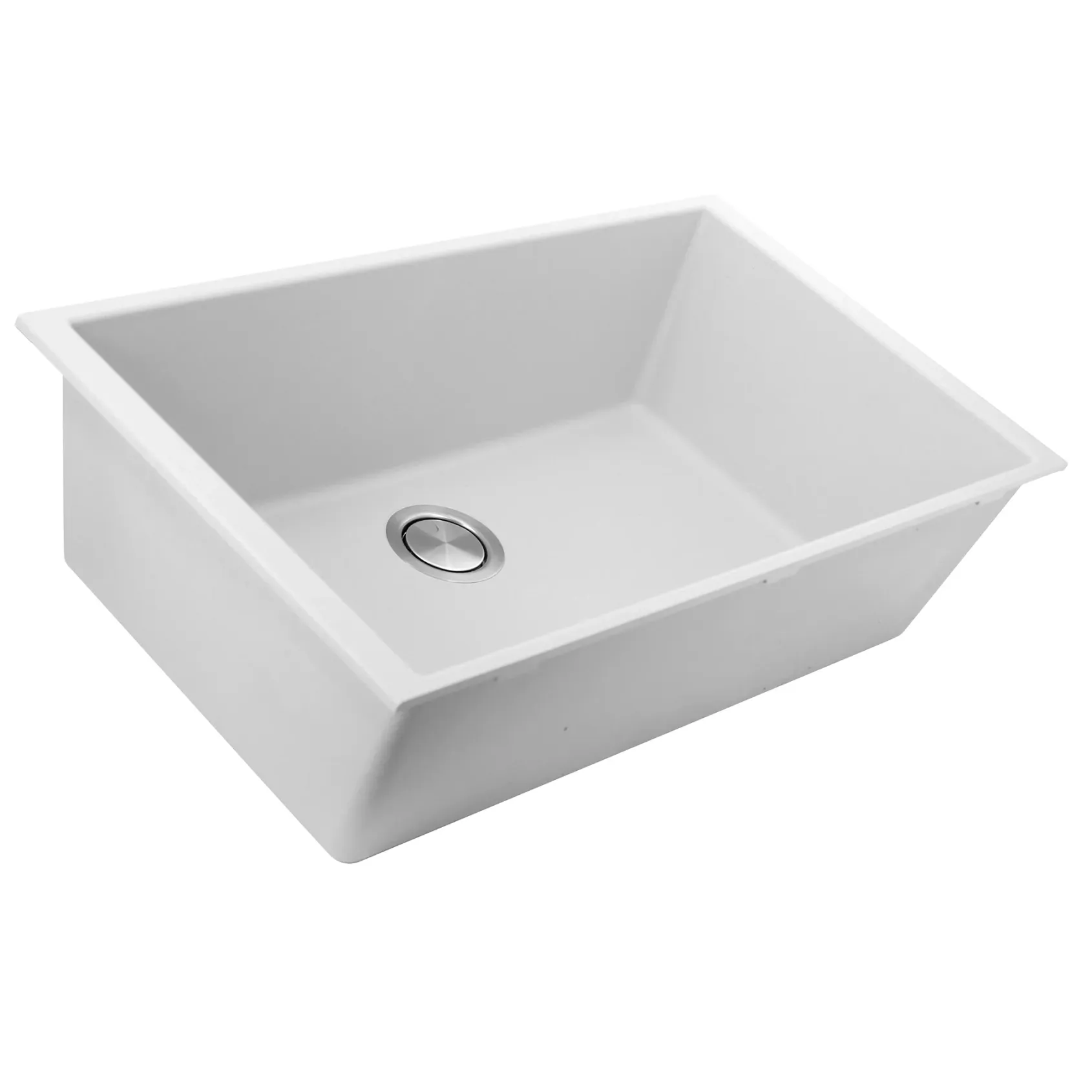 Nantucket Sinks Plymouth 33" Granite Composite Kitchen Sink, White, PR3320-W-UM