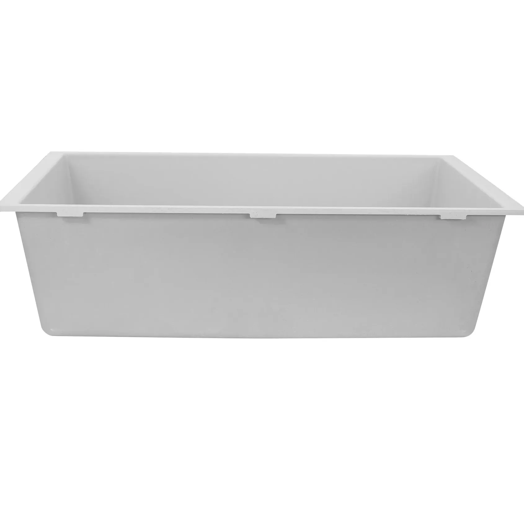 Nantucket Sinks Plymouth 33" Granite Composite Kitchen Sink, White, PR3320-W-UM