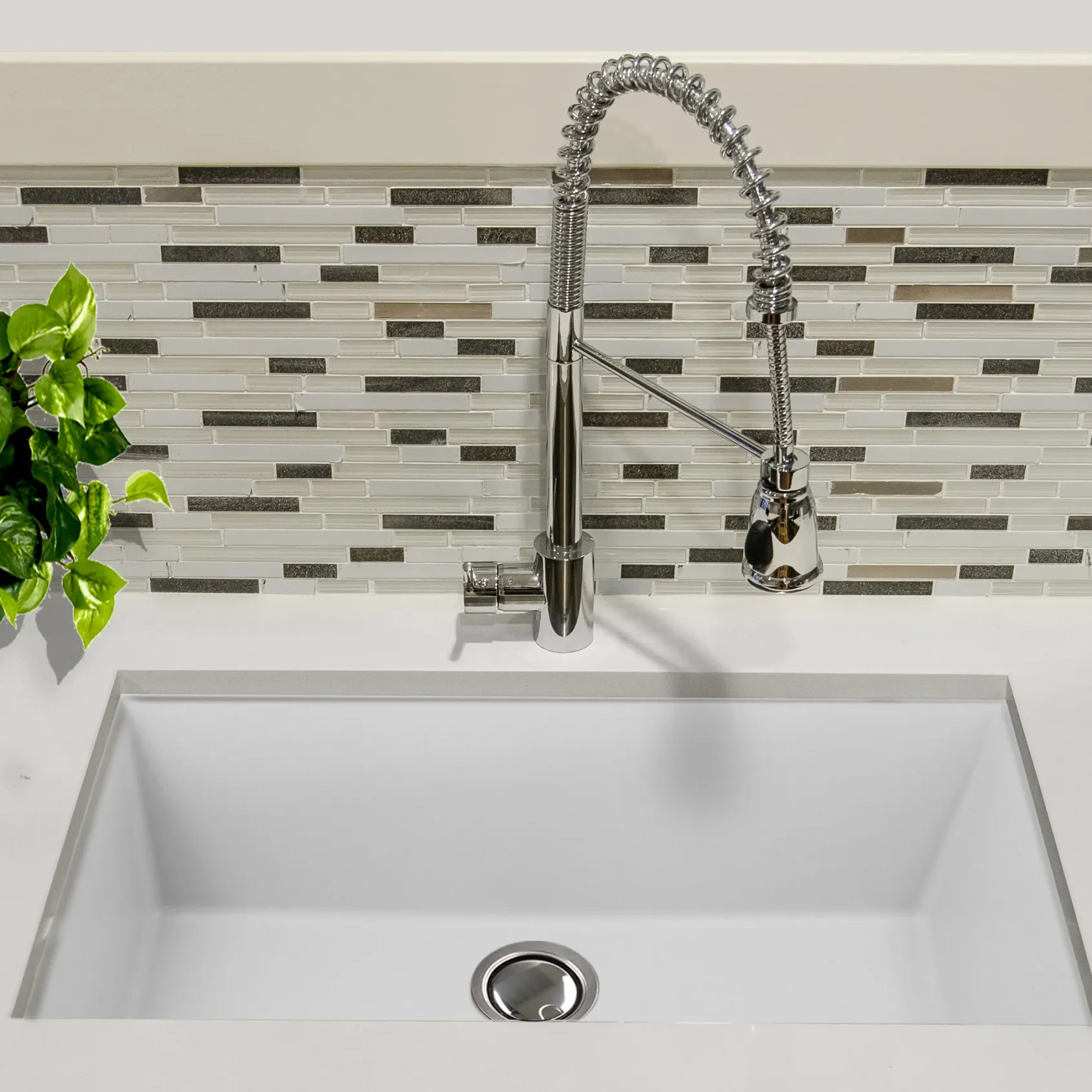 Nantucket Sinks Plymouth 33" Granite Composite Kitchen Sink, White, PR3320-W-UM