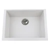 Nantucket Sinks Plymouth 24" Granite Composite Kitchen Sink, White, PR2418-W