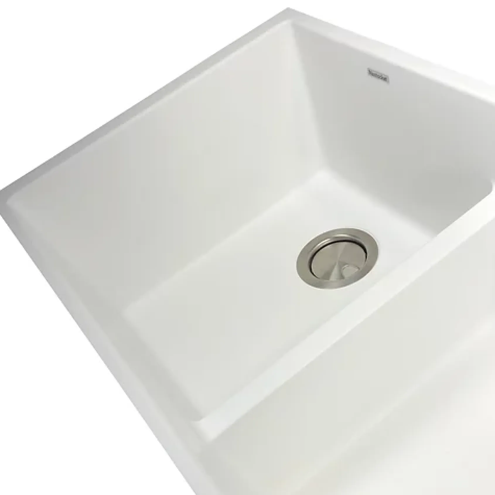 Nantucket Sinks Plymouth 33" Undermount Granite Composite Kitchen Sink, 50/50 Double Bowl, White, PR5050-LDW