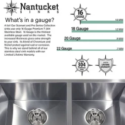 Nantucket Sinks Pro Series 25