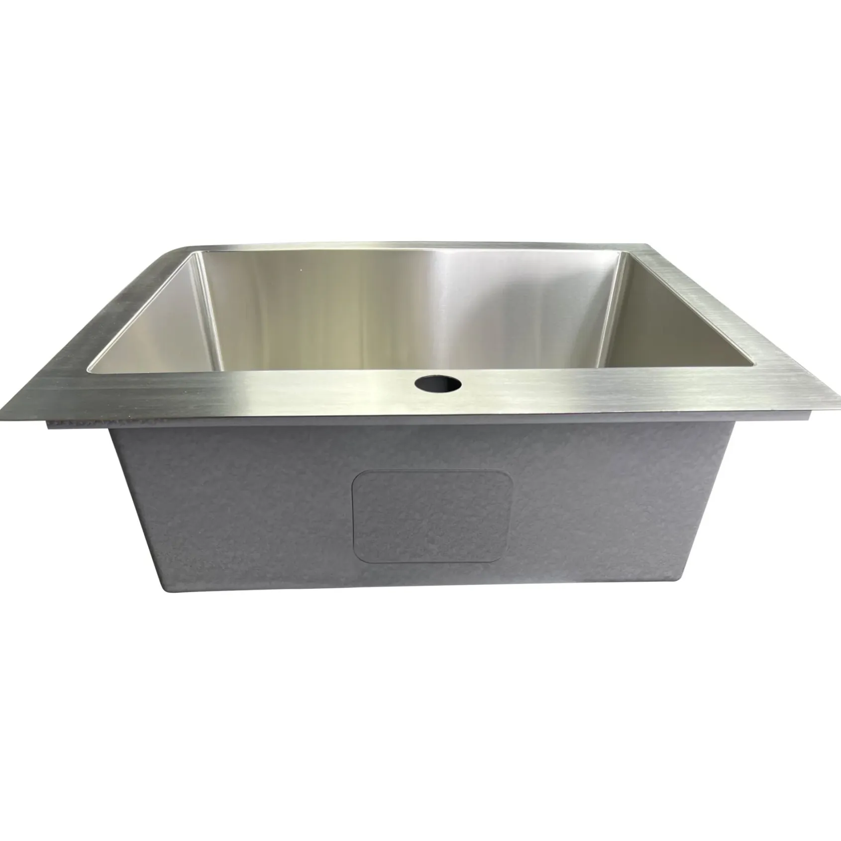 Nantucket Sinks Pro Series 25" Drop In/Topmount 304 Stainless Steel Kitchen Sink with Accessories, 16 Gauge, SR2522-16