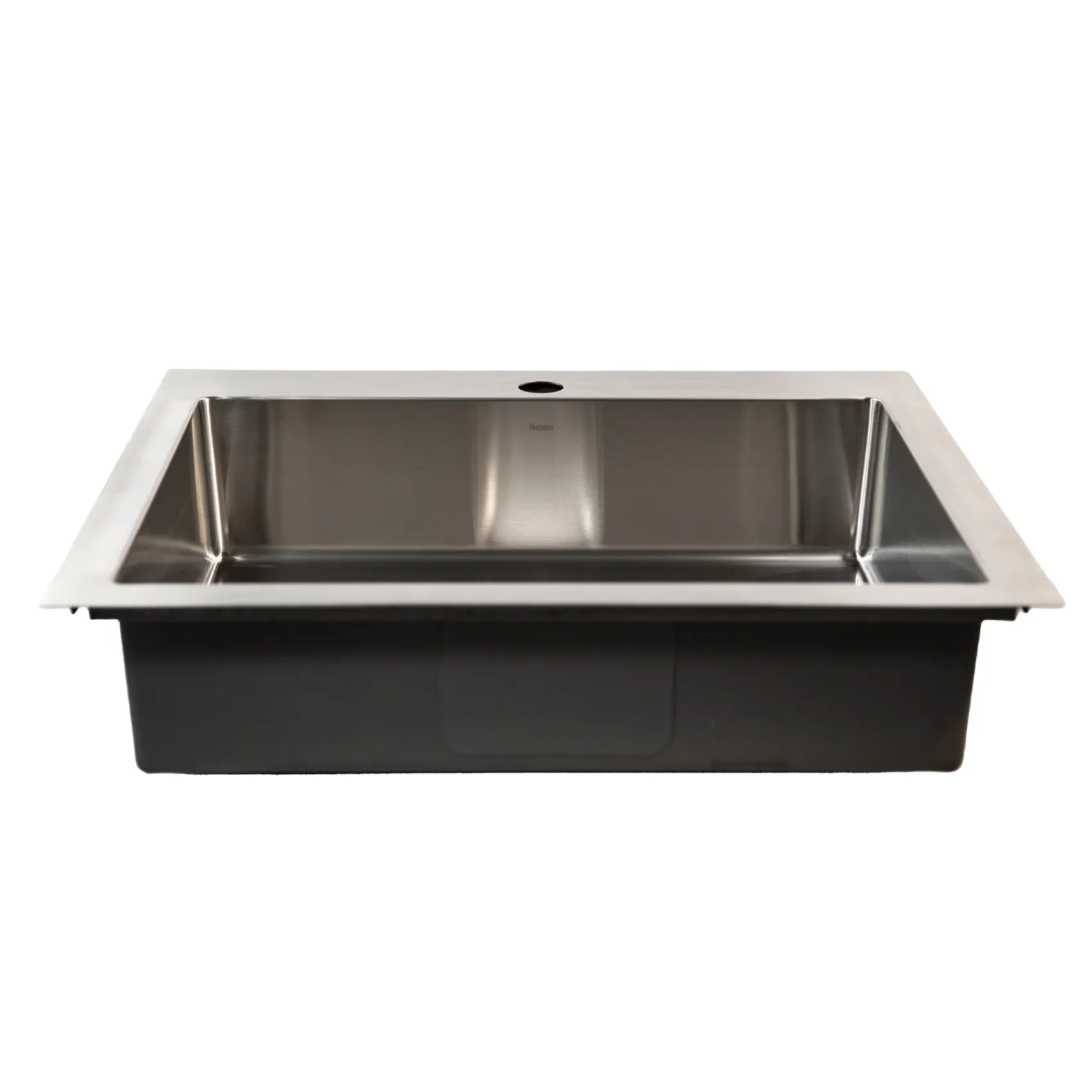 Nantucket Sinks Pro Series 25" Drop In/Topmount 304 Stainless Steel Kitchen Sink with Accessories, 16 Gauge, SR2522-5.5-16