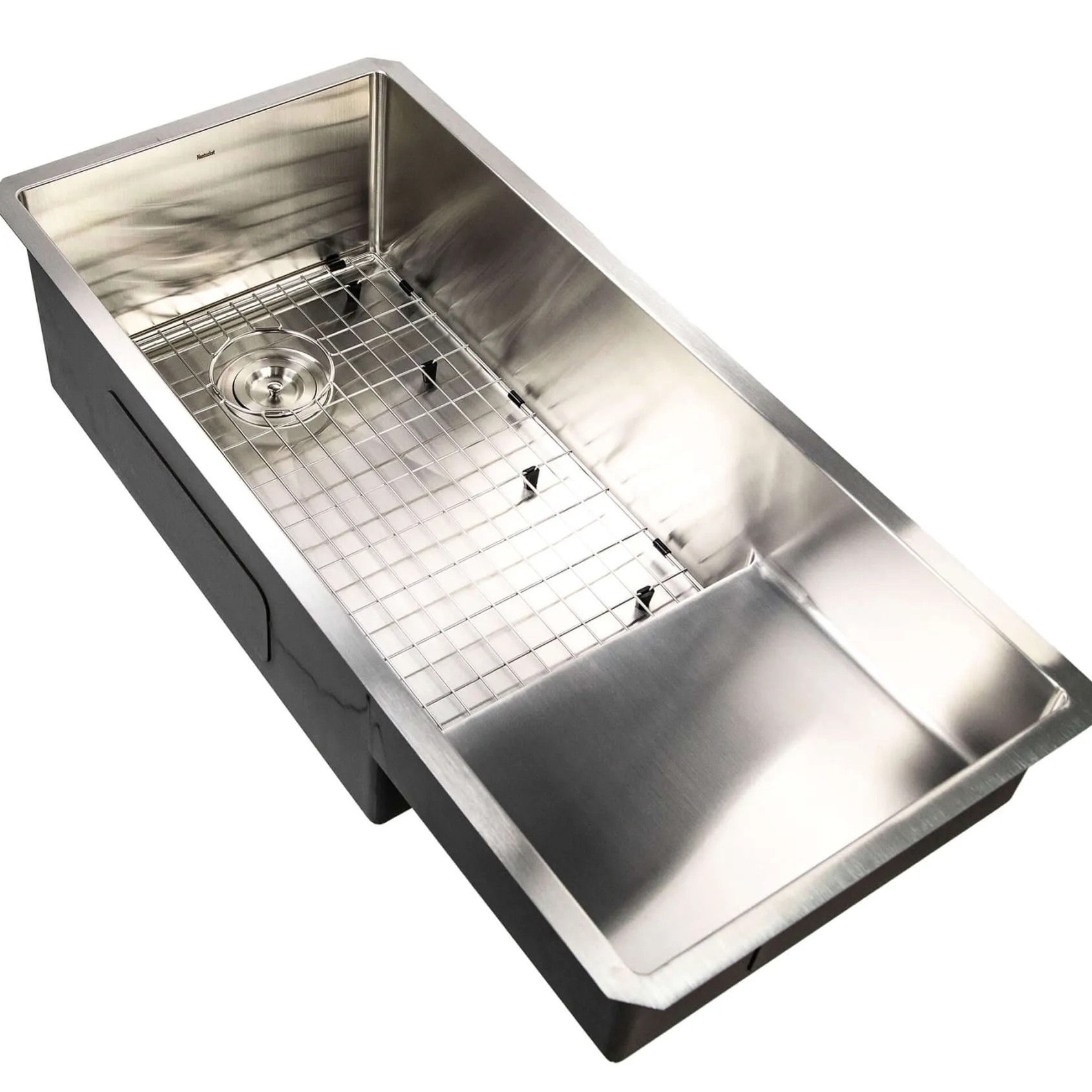 Nantucket Sinks Pro Series 39" Undermount 304 Stainless Steel Kitchen Sink with Accessories, 16 Gauge, STEPPE3918