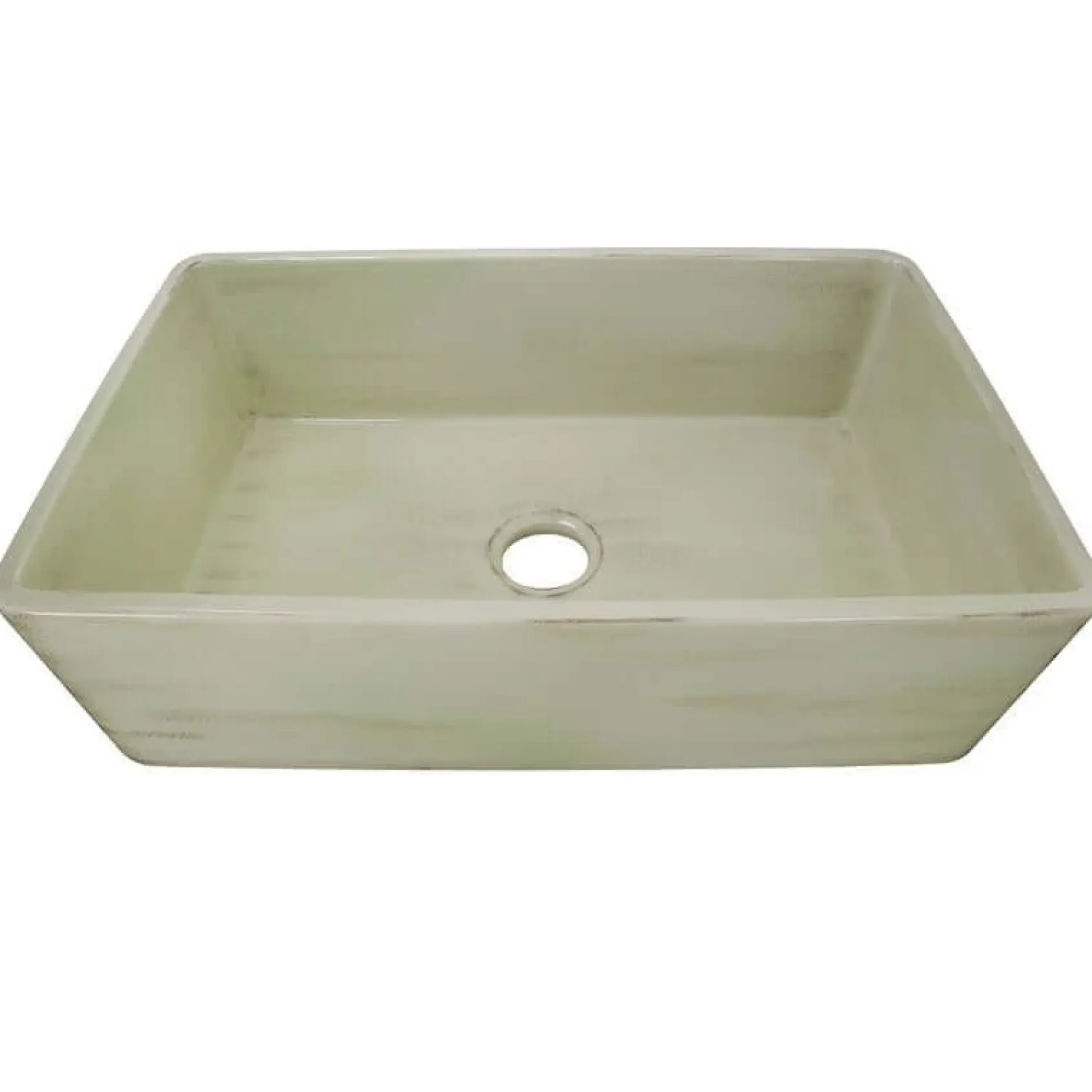 Nantucket Sinks Vineyard 33" Fireclay Farmhouse Sink, Light Green, FCFS3320S-ShabbyGreen