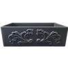 Nantucket Sinks Vineyard 33" Fireclay Farmhouse Sink, Matte Black, FCFS3320S-FiligreeMBL