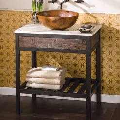Native Trails 30" Carrara Vanity Top, Vessel with No Faucet Hole, VT30-V-CA-0