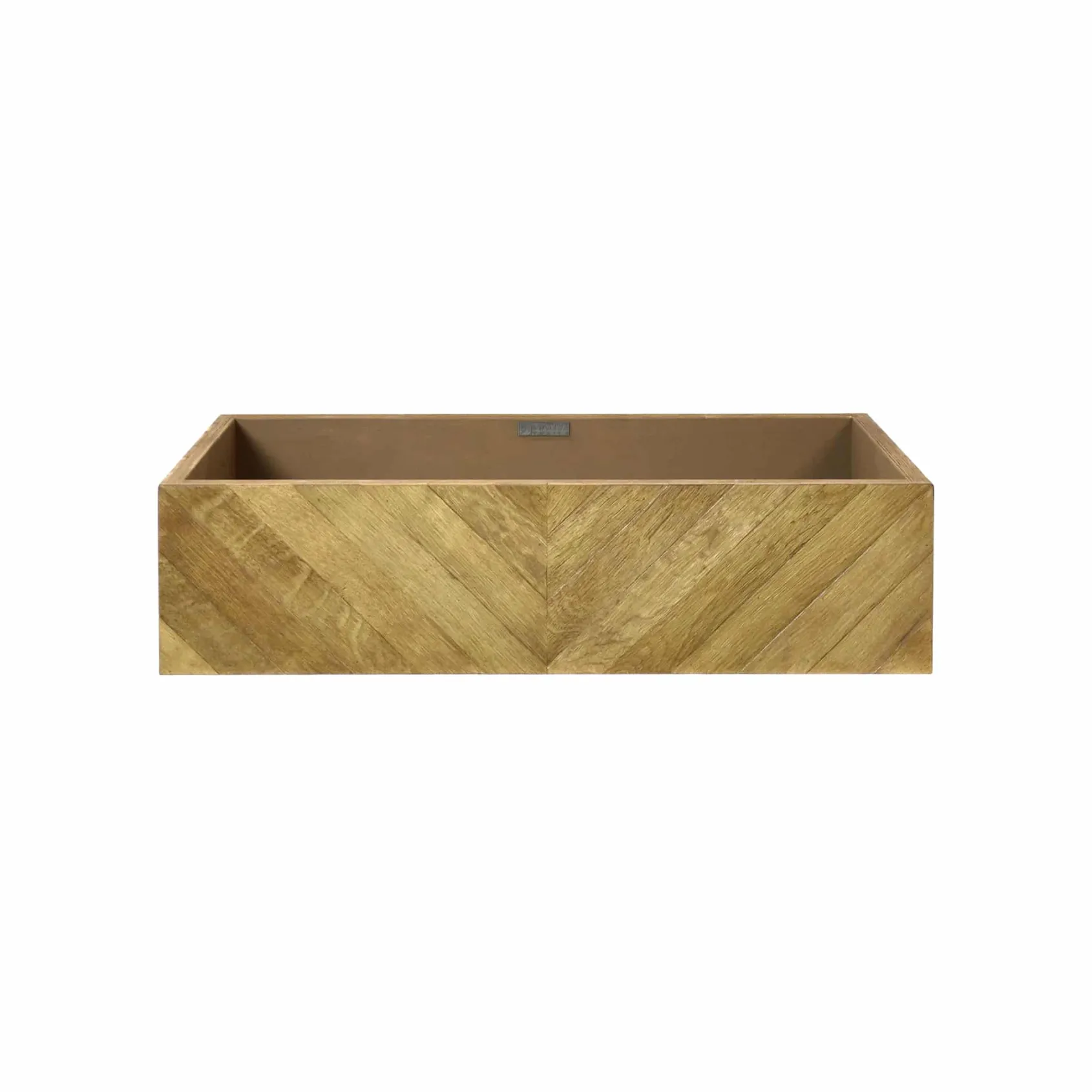 Native Trails 36" Chardonnay Floating Vanity with NativeStone Trough in Slate, VNW191-NSL3619-S