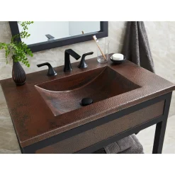 Native Trails 30" Cozumel Vanity Top with Integral Bathroom Sink in Antique Copper, VNT3022