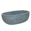 Native Trails 66" NativeStone Concrete Avalon Freestanding Bathtub, Ocean, NST6636-O