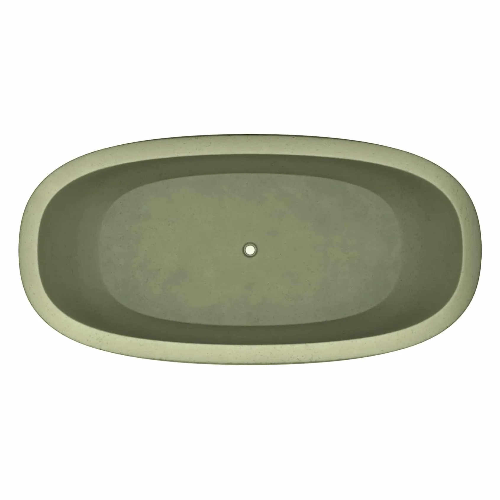 Native Trails 72" NativeStone Concrete Avalon Freestanding Bathtub, Sage, NST7236-G