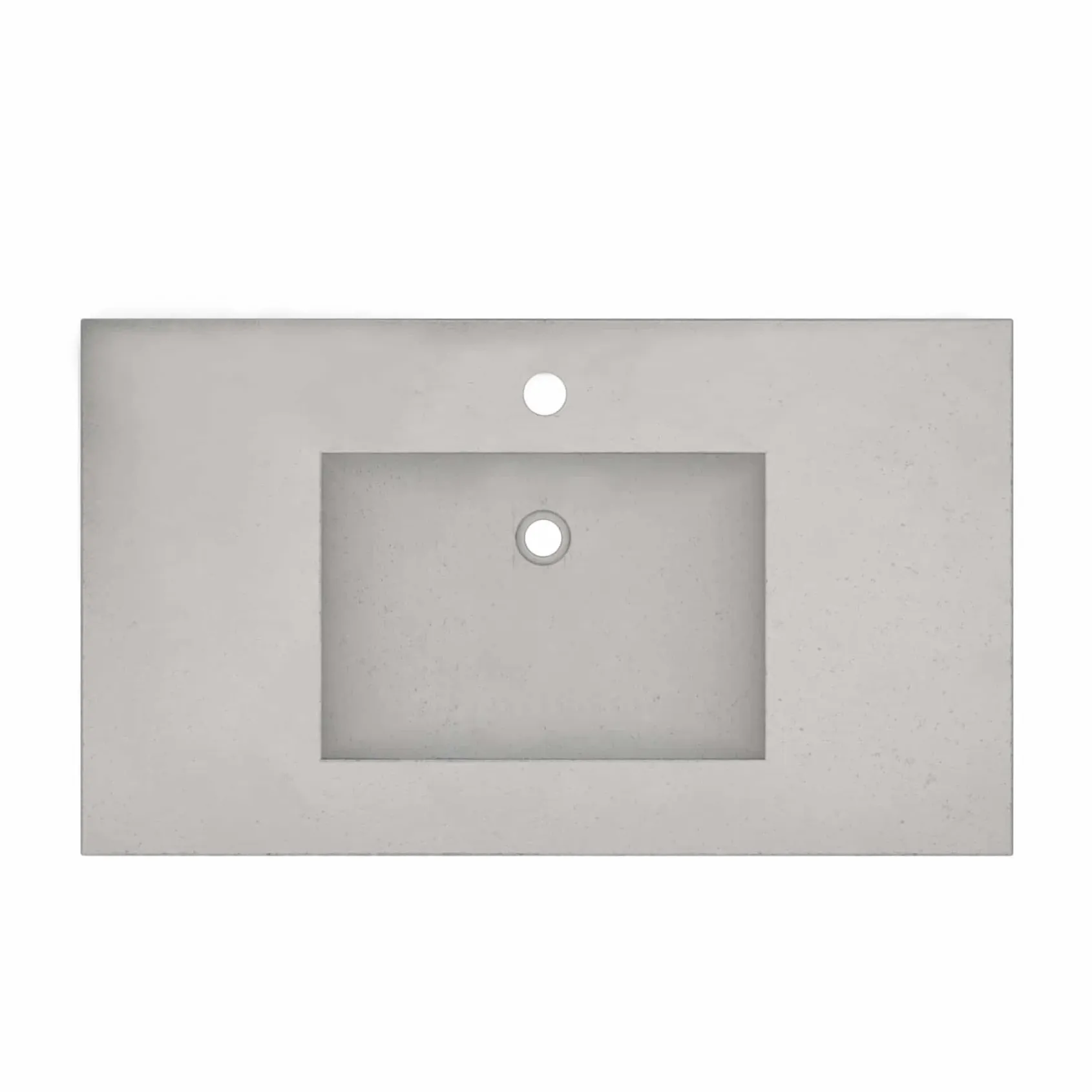 Native Trails 36" NativeStone Palomar Vanity Top with Integral Sink in Ash - Single Faucet Cutout, NSVNT36-A1