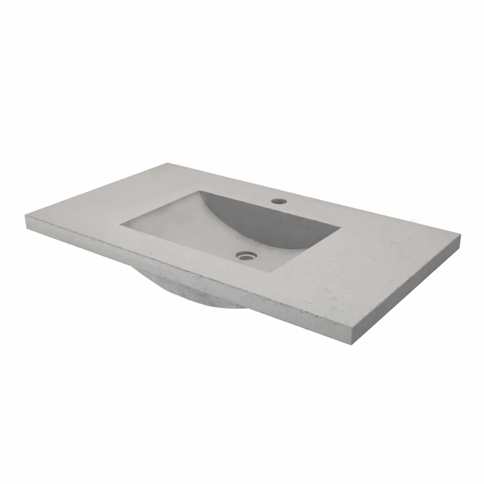 Native Trails 36" NativeStone Palomar Vanity Top with Integral Sink in Ash - Single Faucet Cutout, NSVNT36-A1
