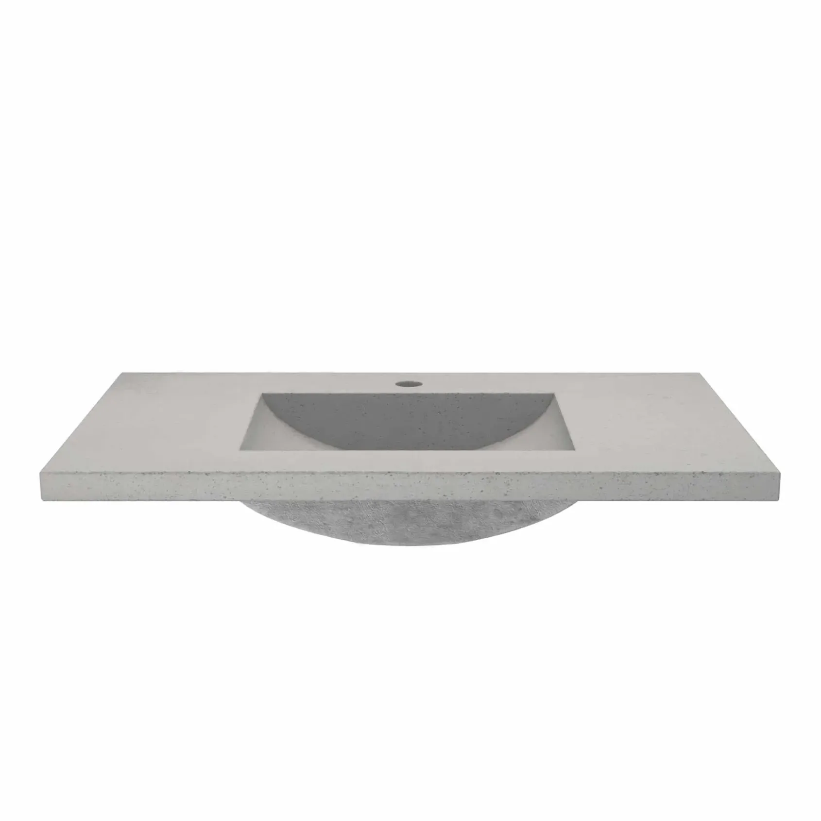 Native Trails 36" NativeStone Palomar Vanity Top with Integral Sink in Ash - Single Faucet Cutout, NSVNT36-A1