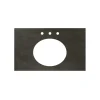 Native Trails 36" NativeStone Vanity Top, Slate, Oval with 3 Faucet Holes, VT36-O1714-S-3