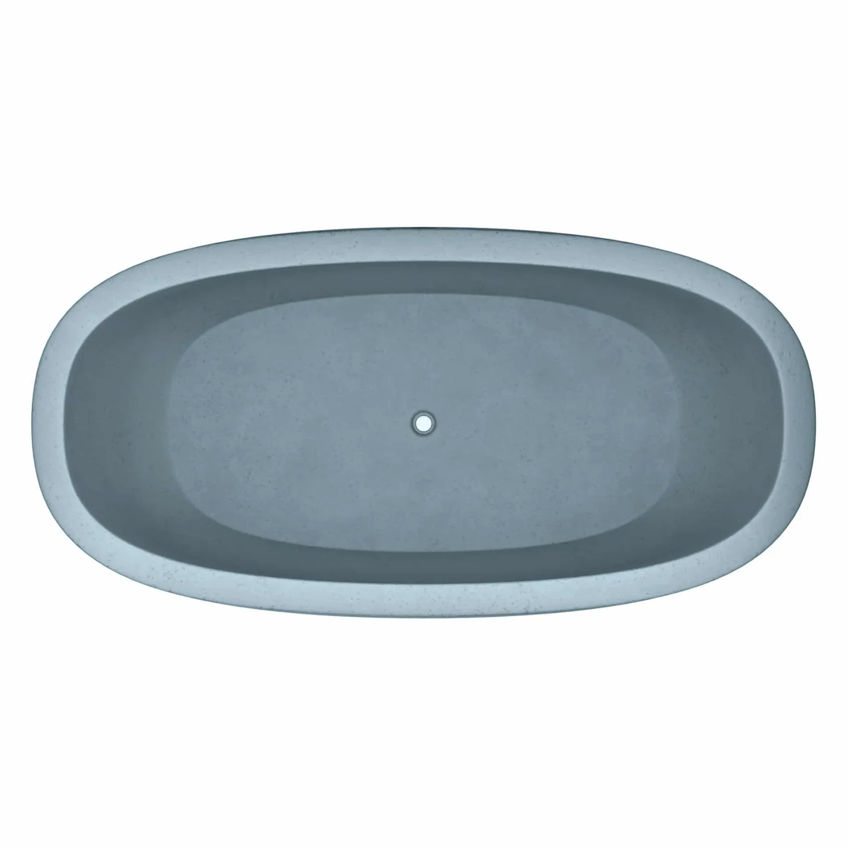Native Trails 72" NativeStone Concrete Avalon Freestanding Bathtub, Ocean, NST7236-O