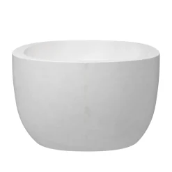 Native Trails 66" NativeStone Concrete Avalon Freestanding Bathtub, Pearl, NST6636-P