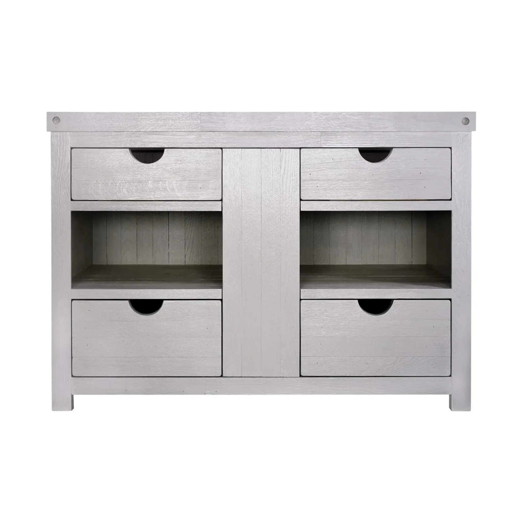 Native Trails 48" Rustic Freestanding Vanity Base in Grigio, Reclaimed Oak Wood, Vintner's Collection, VNW487