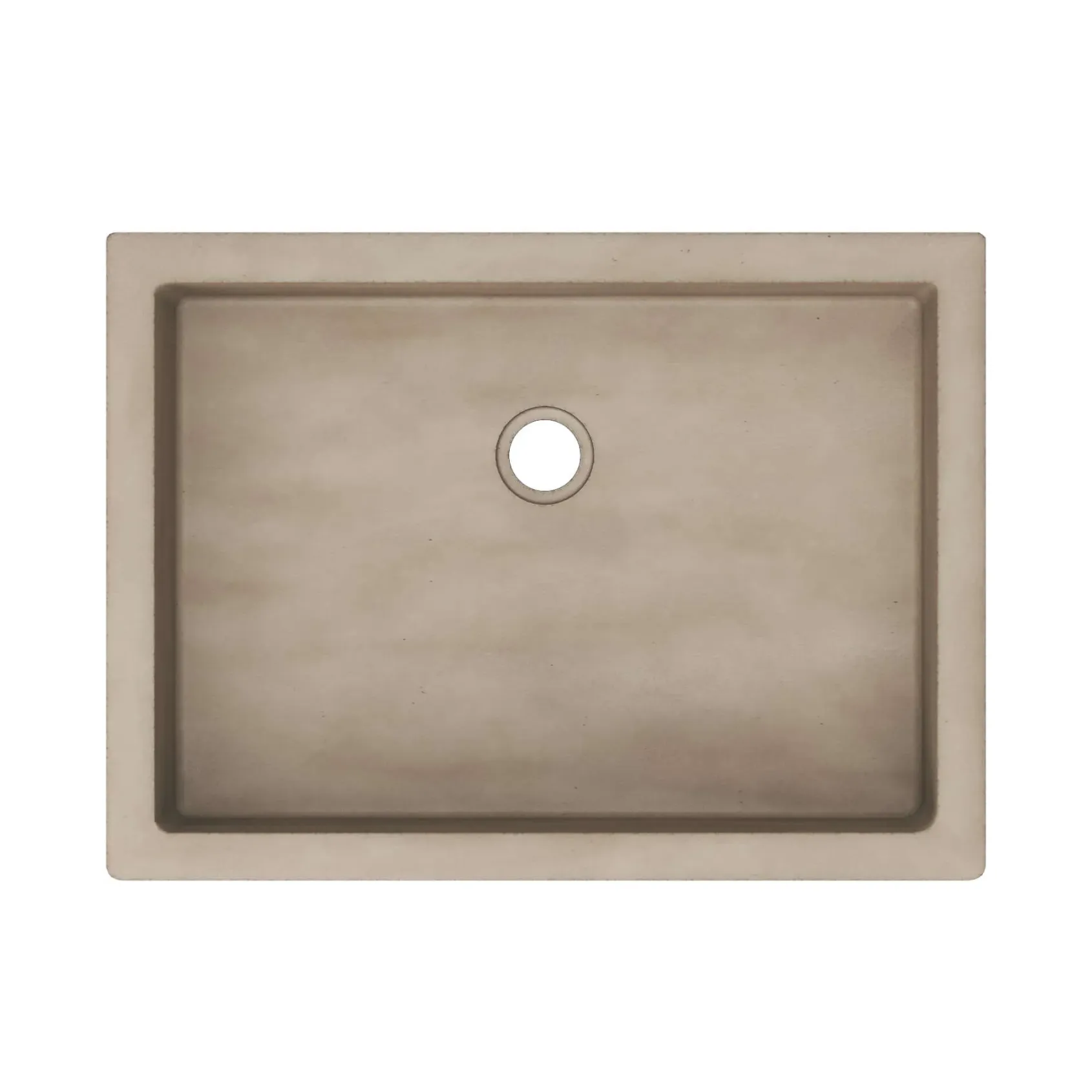 Native Trails Anacapa 21" x 15.5" Rectangle Undermount NativeStone Concrete ADA Bathroom Sink, Earth, NSL2116-E