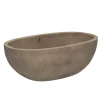 Native Trails Avalon 62" Freestanding NativeStone Concrete Bathtub in Earth, NST6236-E