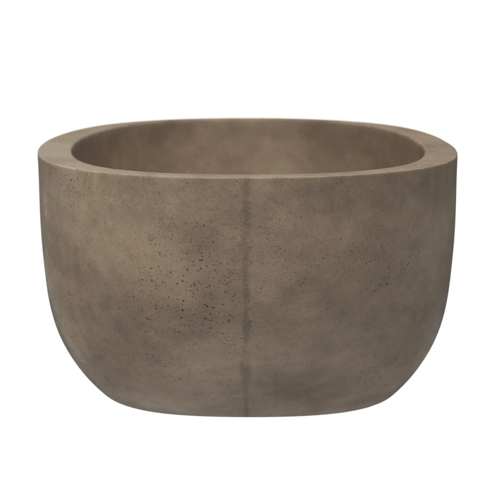 Native Trails Avalon 62" Freestanding NativeStone Concrete Bathtub in Earth, NST6236-E