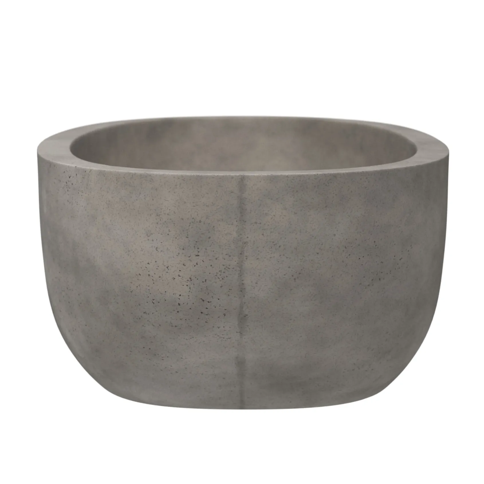 Native Trails Avalon 62" Freestanding NativeStone Concrete Bathtub in Ash, NST6236-A