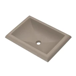 Native Trails Montecito 22" Rectangle NativeStone Concrete Bathroom Sink, Earth, NSL2216-E