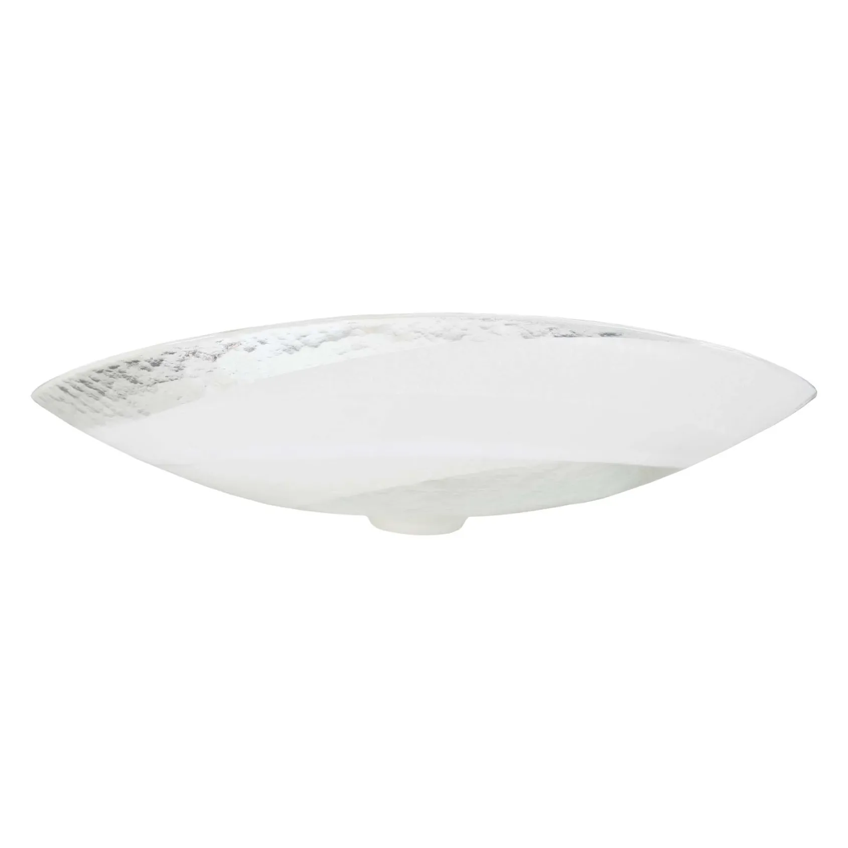 Native Trails Murano 20" x 17" Asymmetrical Rounded Curve-Shaped Vessel Glass Bathroom Sink, Seaspray, MG2017-SY