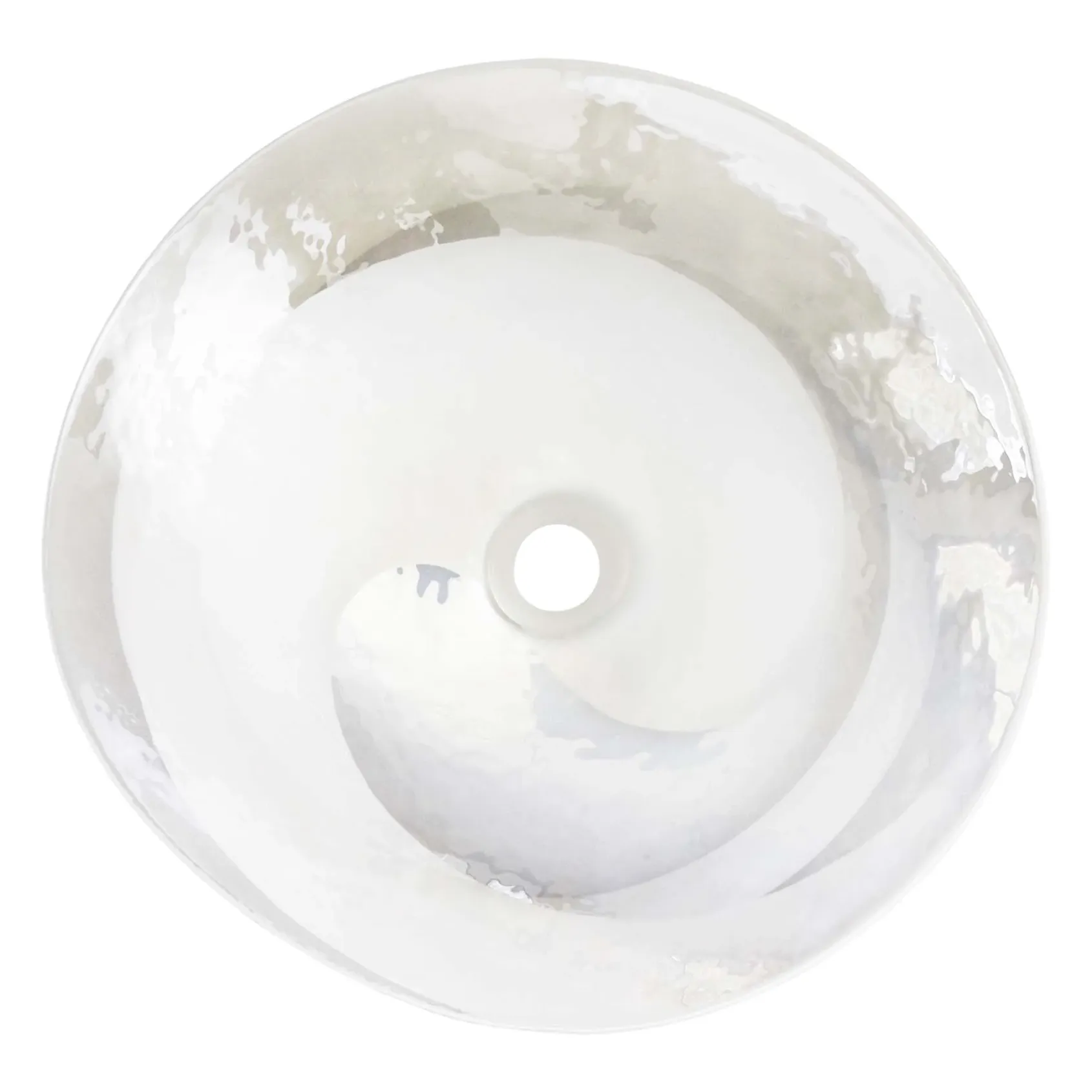 Native Trails Murano 20" x 17" Asymmetrical Rounded Curve-Shaped Vessel Glass Bathroom Sink, Seaspray, MG2017-SY