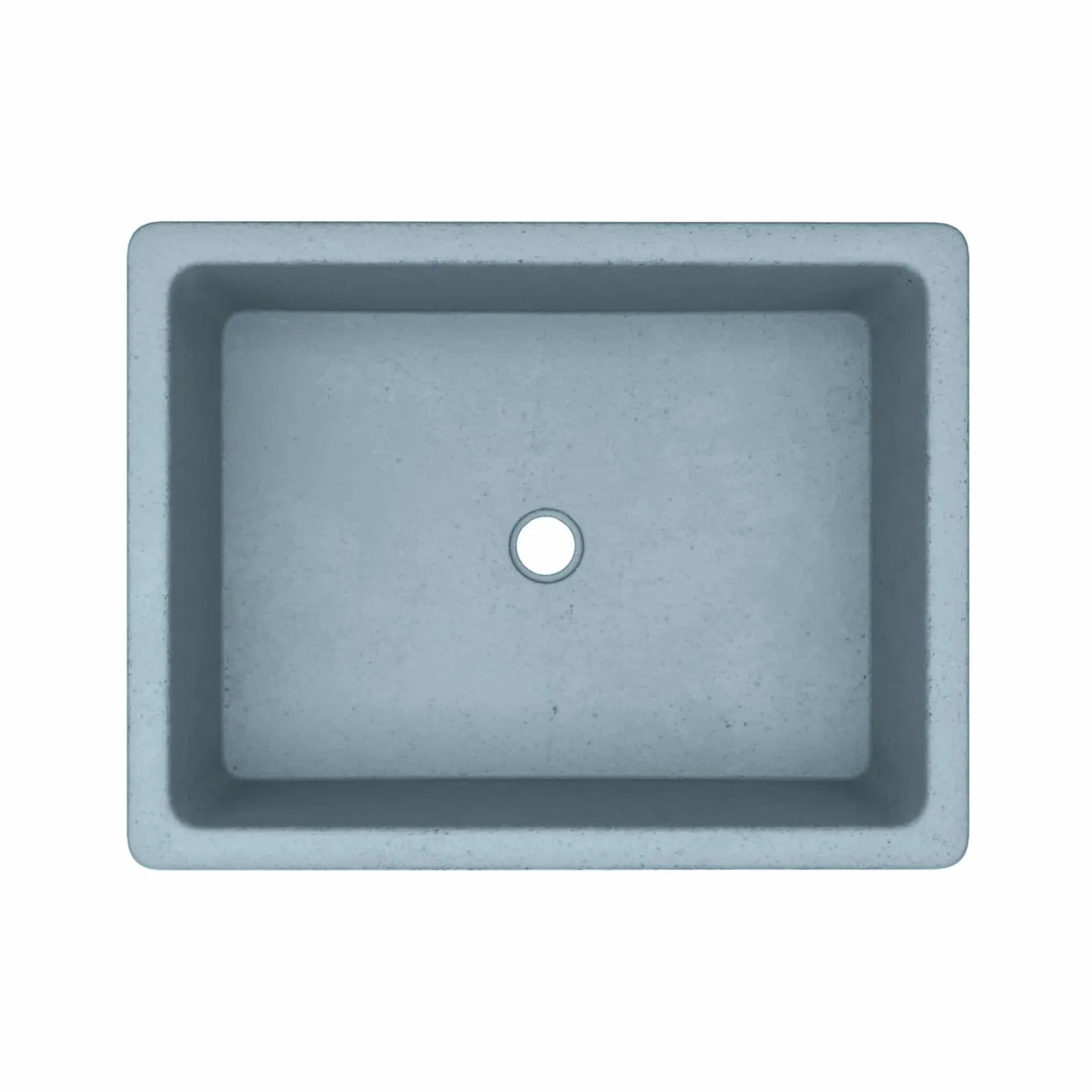 Native Trails Nipomo 19.5" x 15" Rectangle NativeStone Concrete ADA Farmhouse Bathroom Sink, Ocean, NSL1915-O