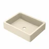 Native Trails Nipomo 19.5" x 15" Rectangle NativeStone Concrete ADA Farmhouse Bathroom Sink, Sand, NSL1915-D