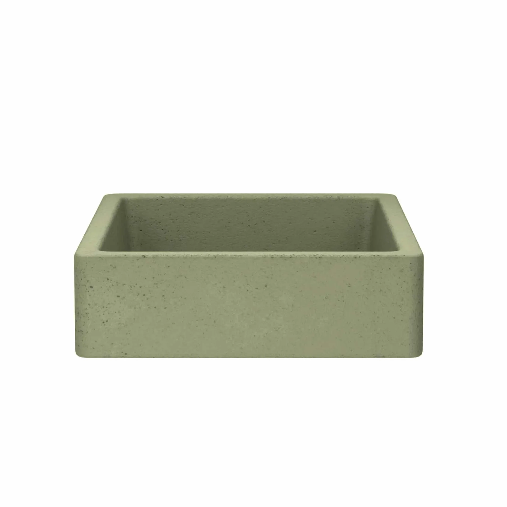 Native Trails Nipomo 19.5" x 15" Rectangle NativeStone Concrete ADA Farmhouse Bathroom Sink, Sage, NSL1915-G