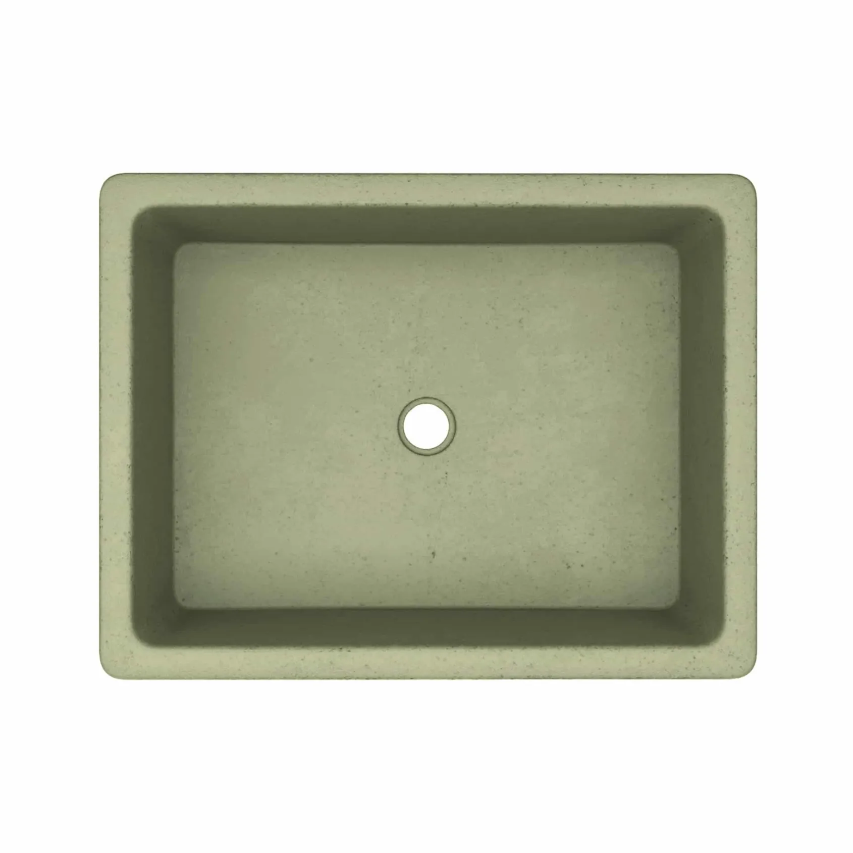 Native Trails Nipomo 19.5" x 15" Rectangle NativeStone Concrete ADA Farmhouse Bathroom Sink, Sage, NSL1915-G